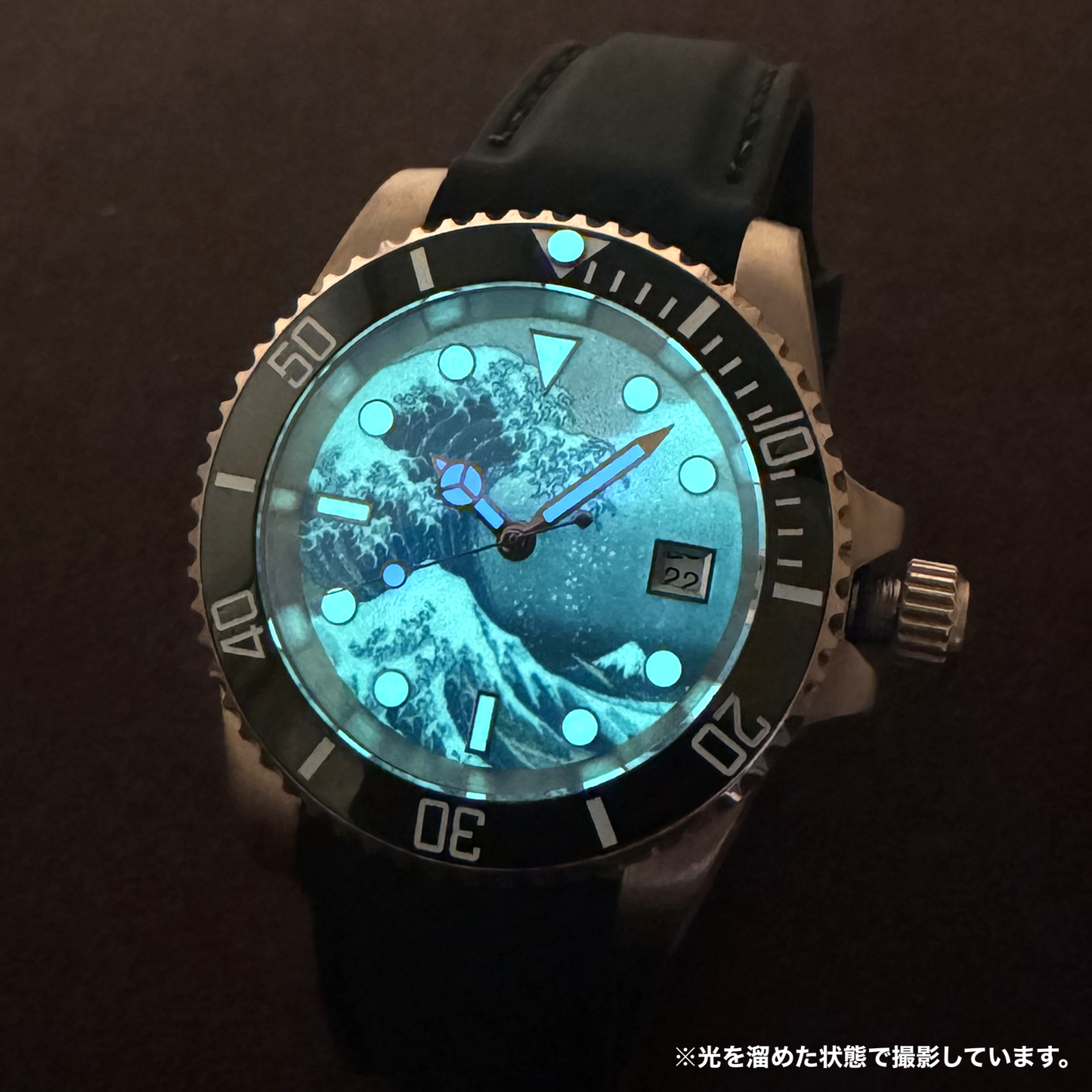 ロント(RONT) 自動巻き 腕時計 rstp1-b262a7g0a 蓄光