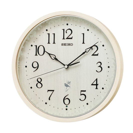 SEIKO セイコー 報時付き 木枠 電波掛け時計 RX215A　ナチュラル
