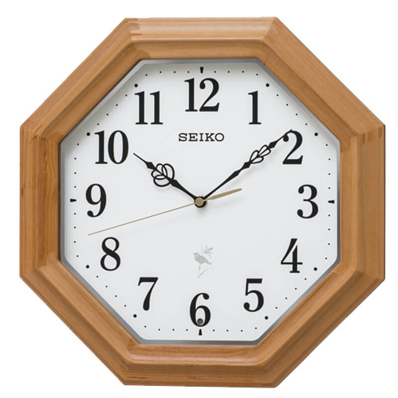 SEIKO セイコー 報時付き 木枠 電波掛け時計 RX216B