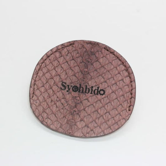 正美堂オリジナル 懐中時計専用革サック / 鮭 / サーモン / 魚革 / ブラウン / s-leathercase-choko-salmon