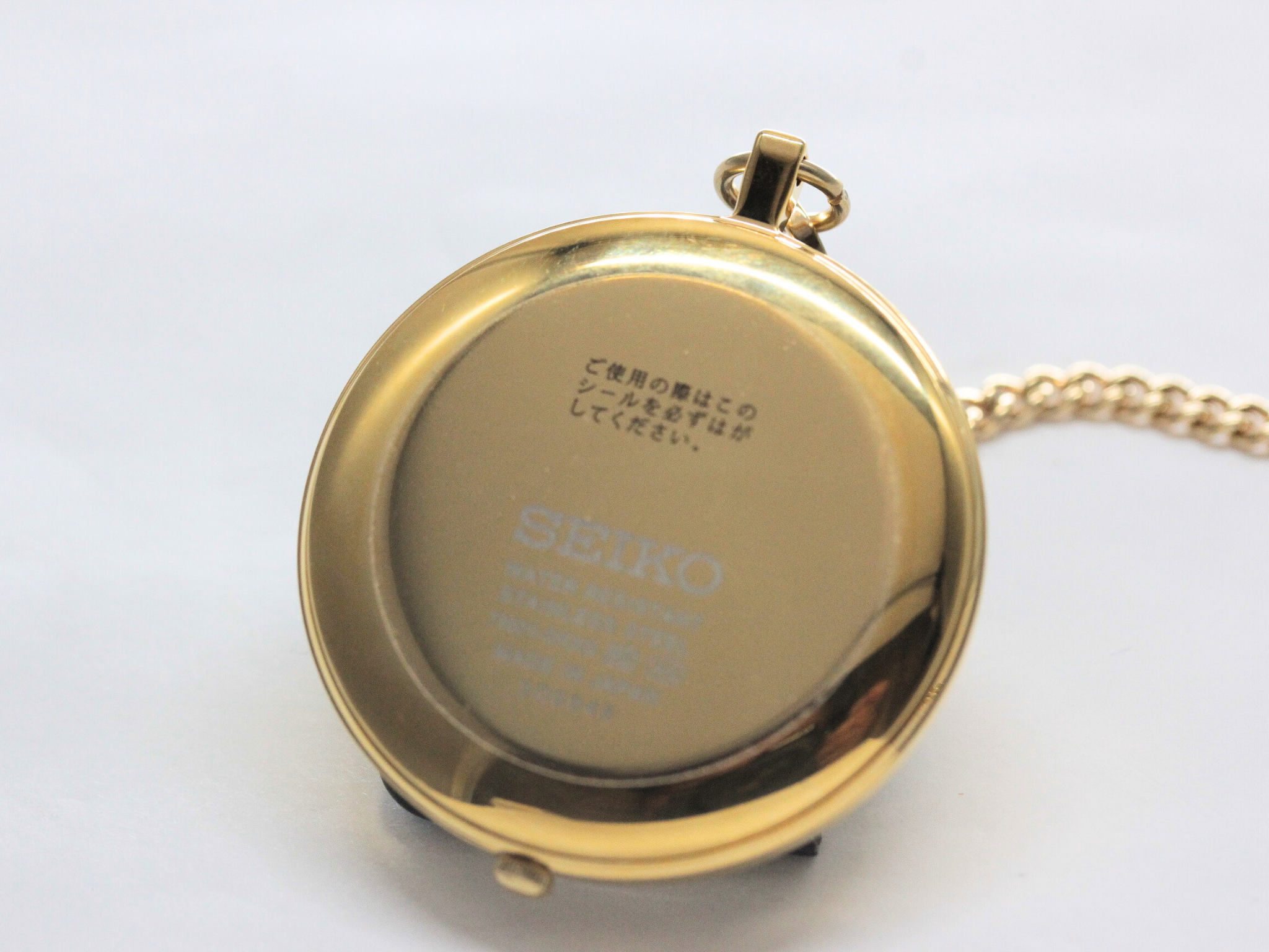 買取実績》 SEIKO セイコー 980564 懐中時計 ゴールド オーバル 金文字