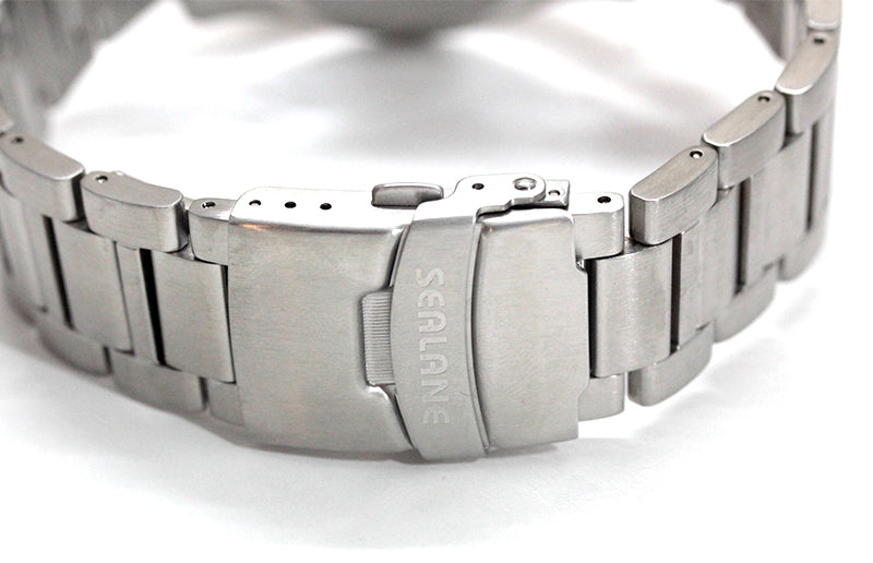 SEALANE(シーレーン) クォーツ 1/5秒クロノグラフ 腕時計 SE55-MBO オレンジ