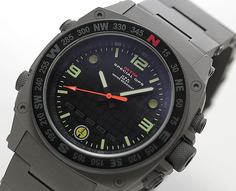 MTM Special Ops(スペシャルオプス）/SILENCER(サイレンサー）/SIL-SGR-BLCK-MBSS グレイ 腕時計