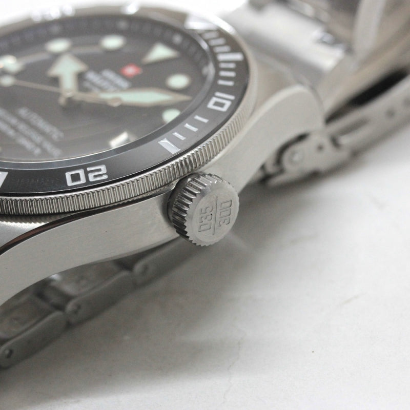 スイスミリタリー クロノ / SWISS MILITARY BY CHRONO / 500m ダイバーズウォッチ 自動巻き 腕時計 / SMA34075.01