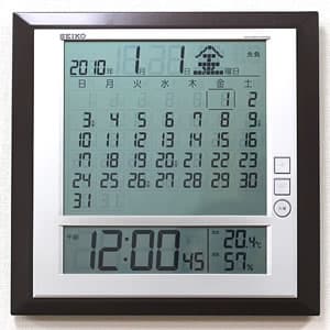 SEIKO セイコー デジタル電波クロック 【SQ421B】