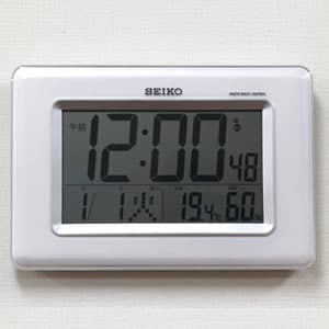 SEIKO セイコー デジタル電波クロック 【SQ424W】