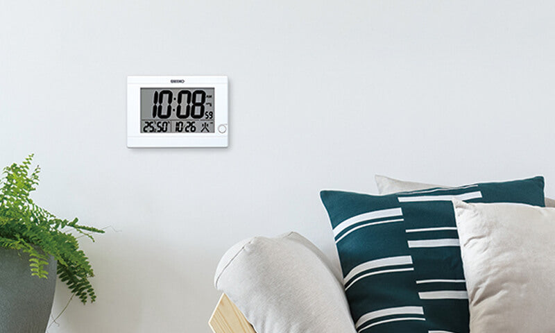 セイコー SEIKO 掛け置き兼用 デジタル電波クロック SQ447W