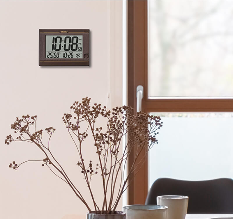 セイコー SEIKO 掛け置き兼用 デジタル電波クロック SQ448B