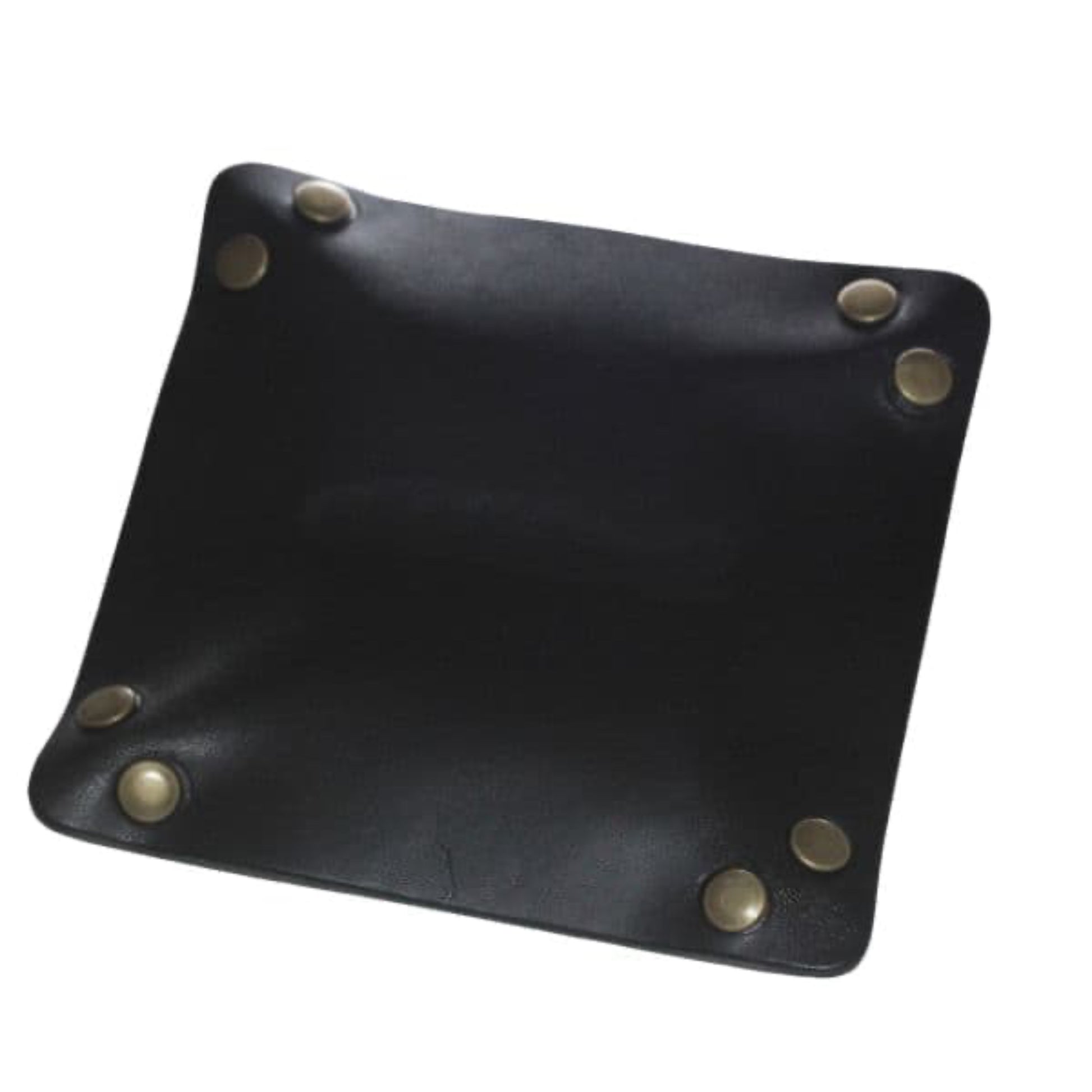 裏側 正美堂オリジナル 牛革トレイ/13センチ×13センチ / ブラック /syoh-tray-black130-130