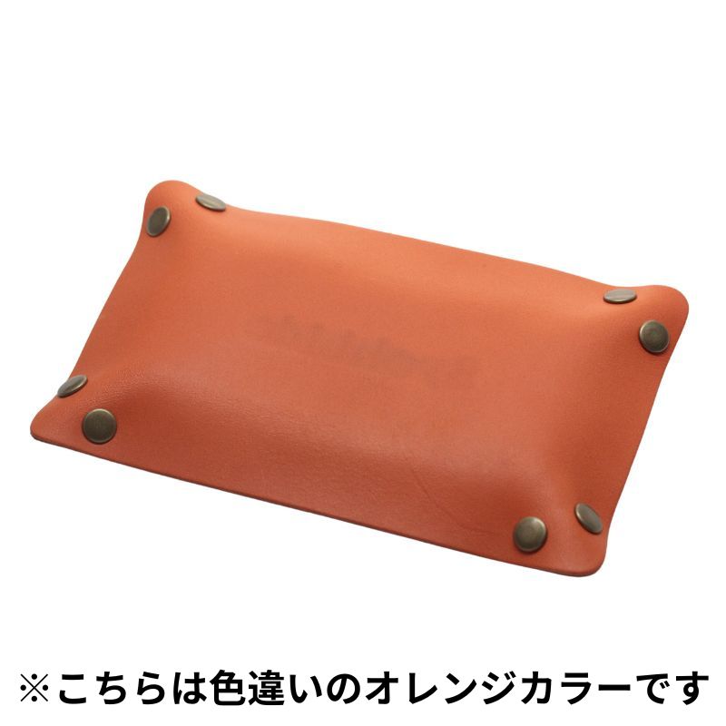 正美堂オリジナル 牛革(本革)トレイ/10.5センチ×17センチ/　ダークブラウン