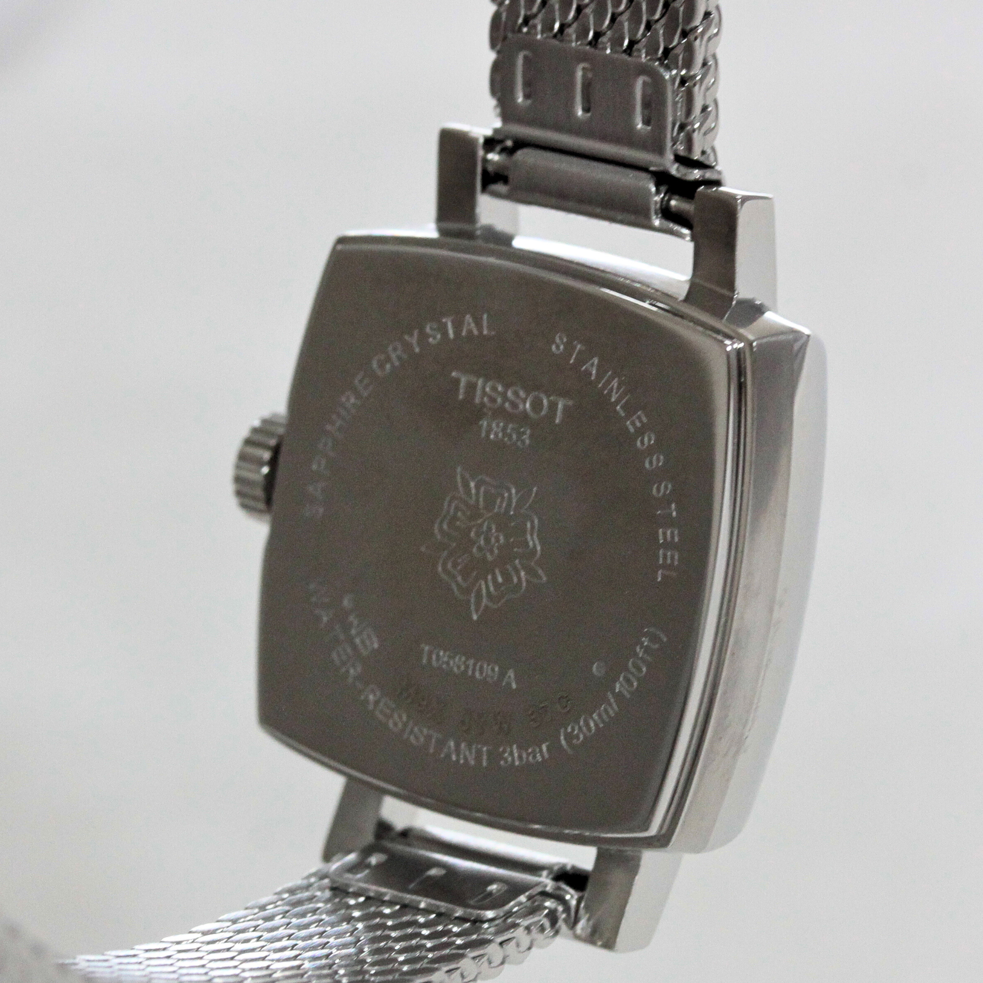 裏面イメージTISSOT(ティソ) /ラブリー スクエア/ダイヤモンド/クォーツ/T058.109.11.036.00/20mm/腕時計