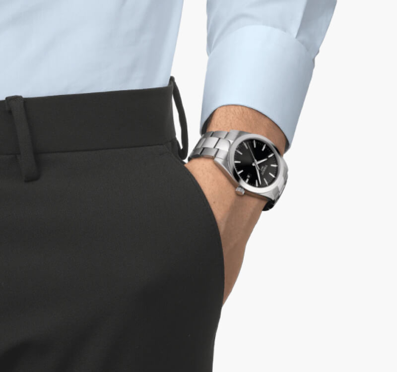 TISSOT(ティソ) Gentleman ジェントルマン クォーツ 腕時計 ブラック