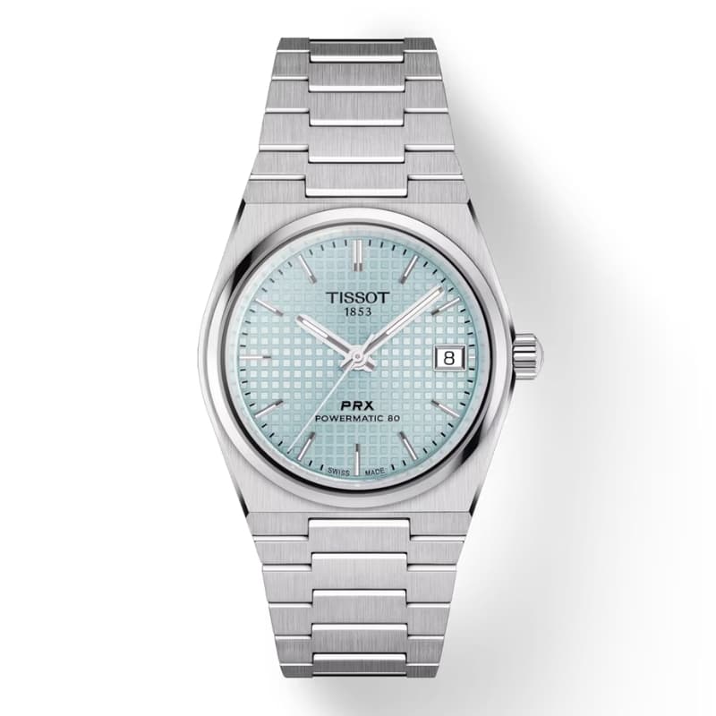 TISSOT(ティソ) PRX ピーアールエックス パワーマティック80 腕時計 35mm経 アイスブルー T137.207.11.351.00