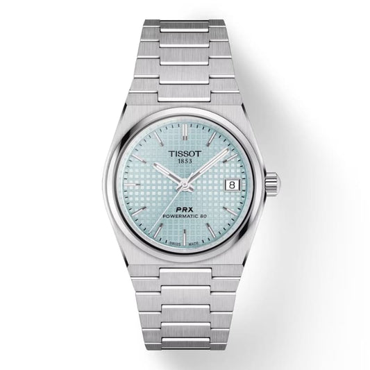 TISSOT(ティソ) PRX ピーアールエックス パワーマティック80 腕時計 35mm経 アイスブルー T137.207.11.351.00