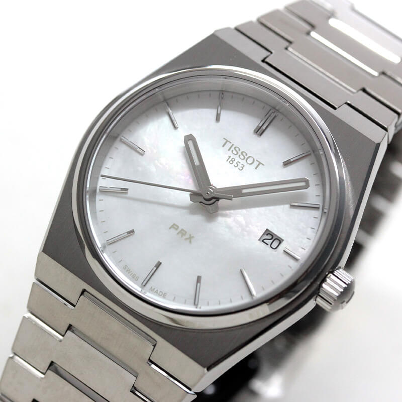 TISSOT(ティソ) PRX ピーアールエックス 腕時計 35mm経 マザー・オブ・パール T137.210.11.111.00