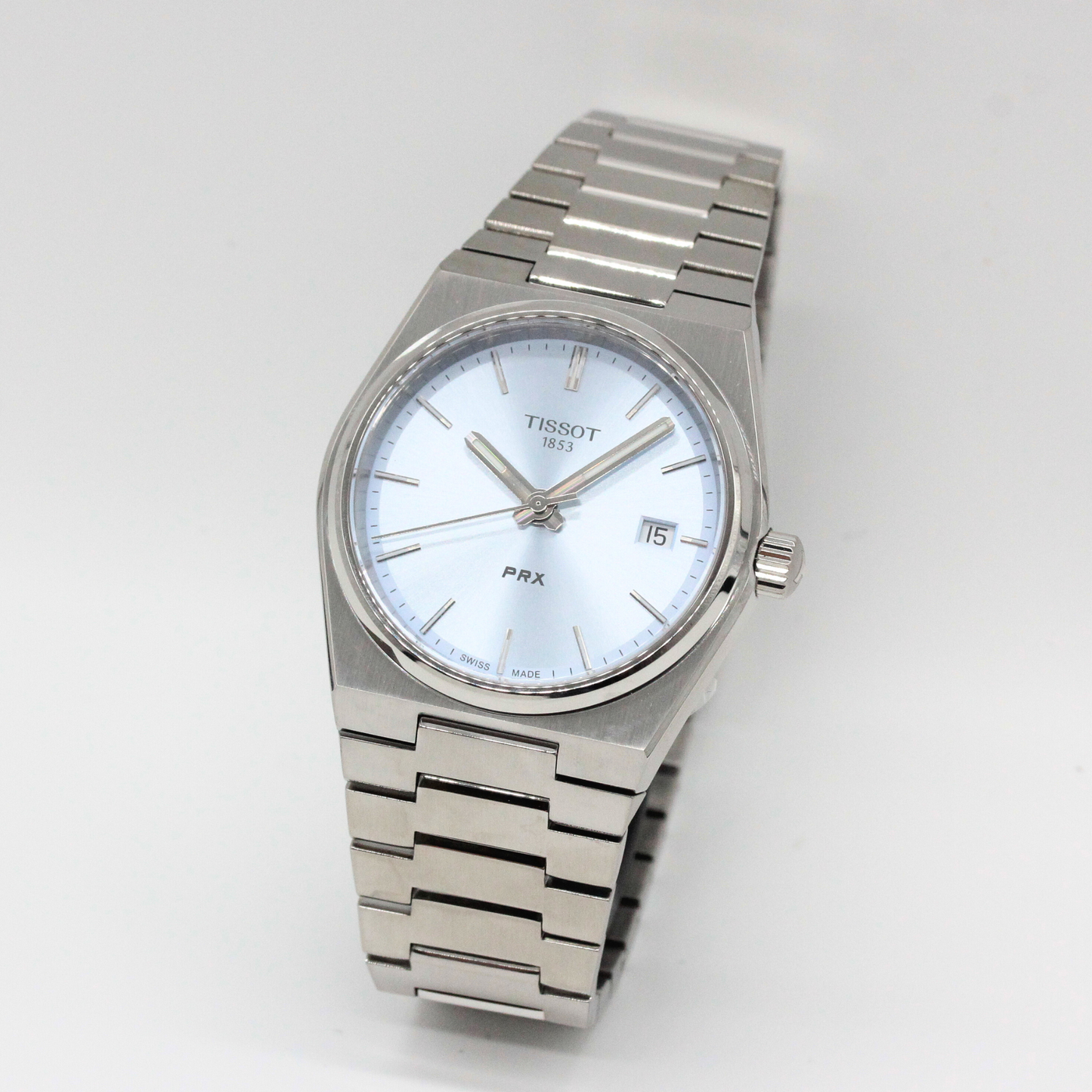 TISSOT(ティソ) PRX ピーアールエックス 腕時計 35mm経 ライトブルー T137.210.11.351.00