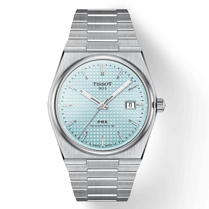 TISSOT(ティソ) PRX ピーアールエックス パワーマティック80 腕時計 40mm経 アイスブルー T137.407.11.351.00