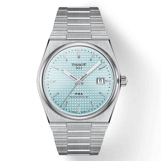 TISSOT(ティソ) PRX ピーアールエックス パワーマティック80 腕時計 40mm経 アイスブルー T137.407.11.351.00