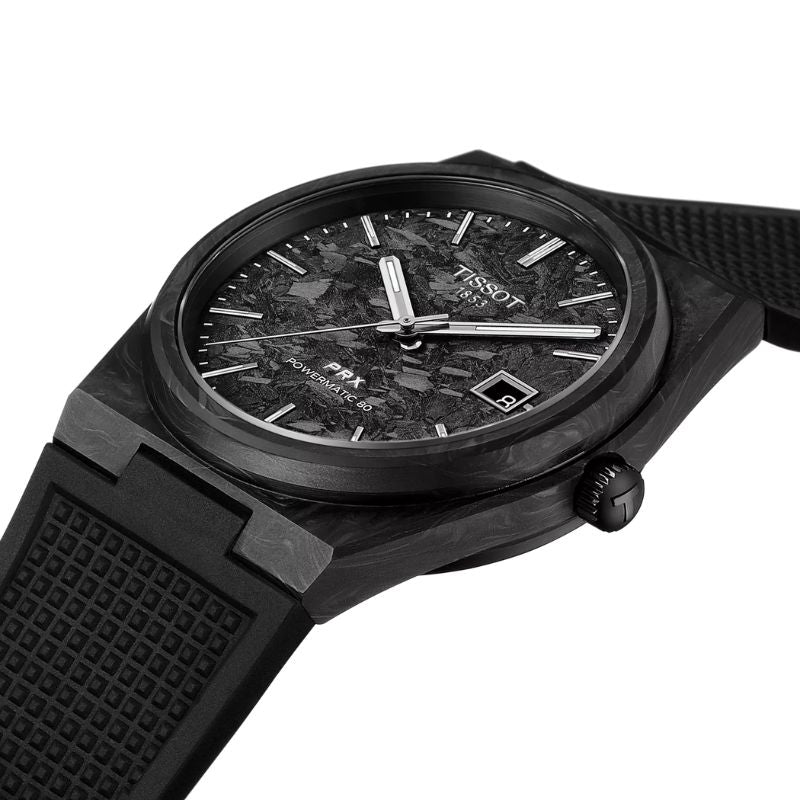 TISSOT(ティソ) PRX ピーアールエックス パワーマティック80 カーボン / 40mm / 自動巻き / ブラックカーボン / T137.907.97.201.00 / 腕時計