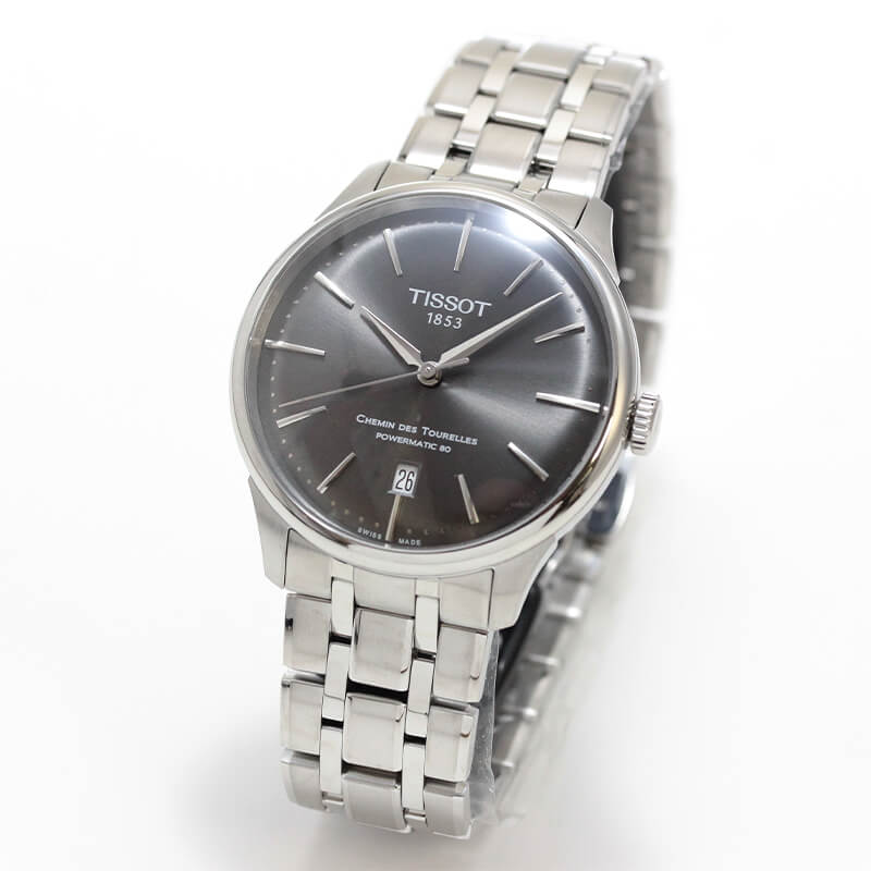 ティソ（TISSOT)シュマン・デ・トゥレル（CHEMIN DES TOURELLES）パワーマティック80 自動巻き  39mm 腕時計 T139.807.11.061.00