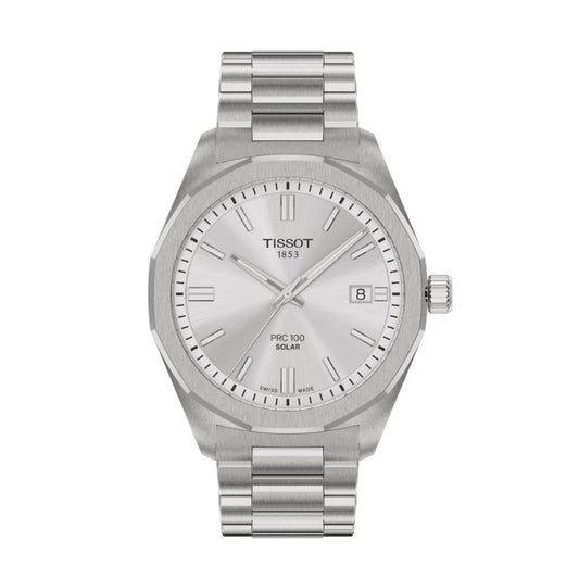 TISSOT(ティソ)PRC 100 Solar Quartz 39mm/クォーツソーラー/シルバーカラーダイアル/39 mm/T151.422.11.031.00/ 腕時計