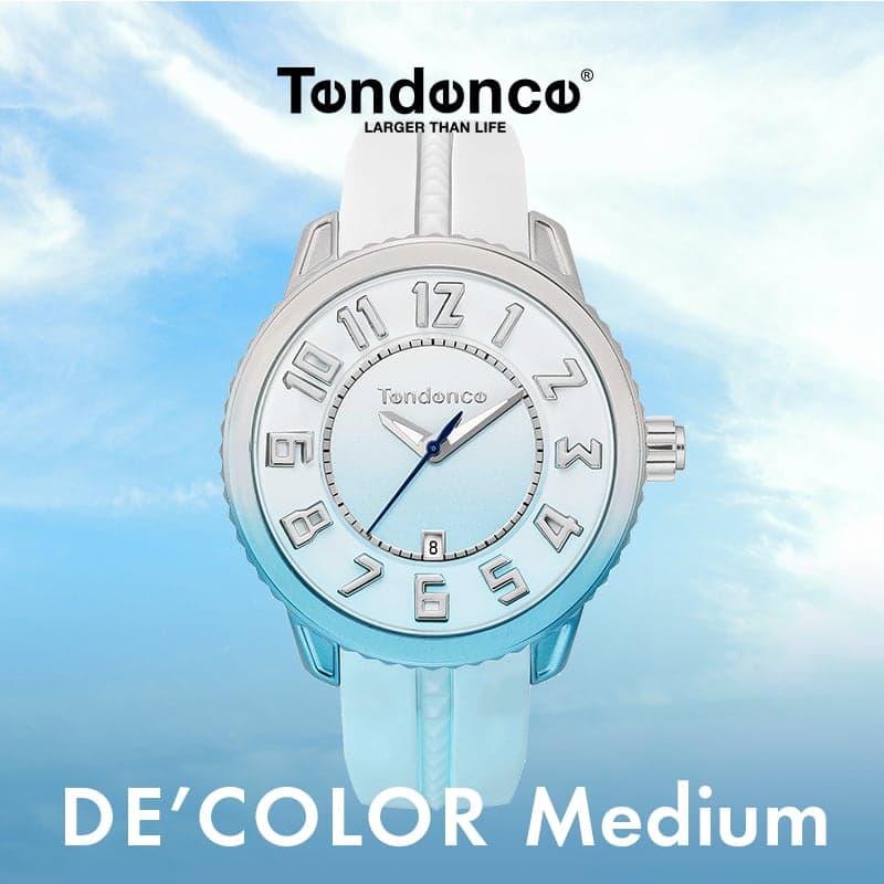 Tendence(テンデンス）De'Color Medium(ディカラー ミディアム)  SKY（スカイ） TY933001　腕時計