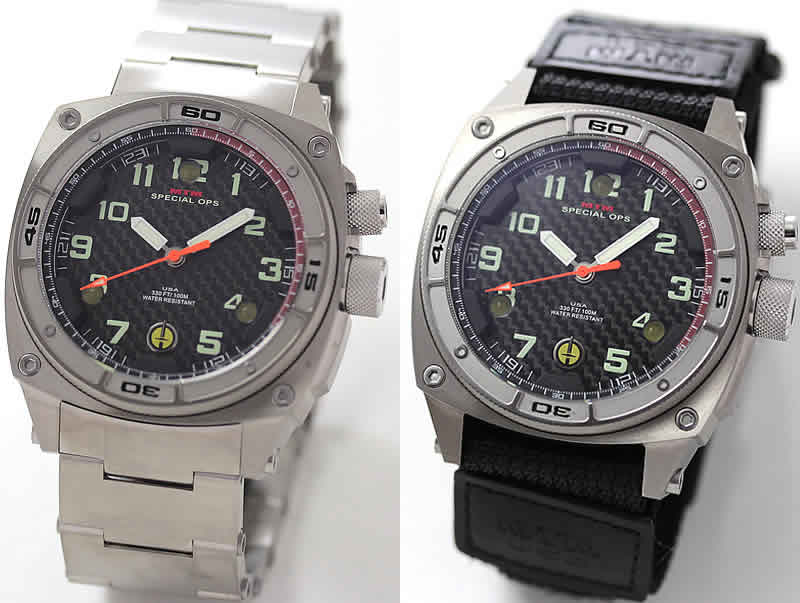MTM スペシャルOPS シルバーファルコン FAL-TSL-BKCB-MBTI チタン 腕時計とバリスティックバンド ロゴなしセット