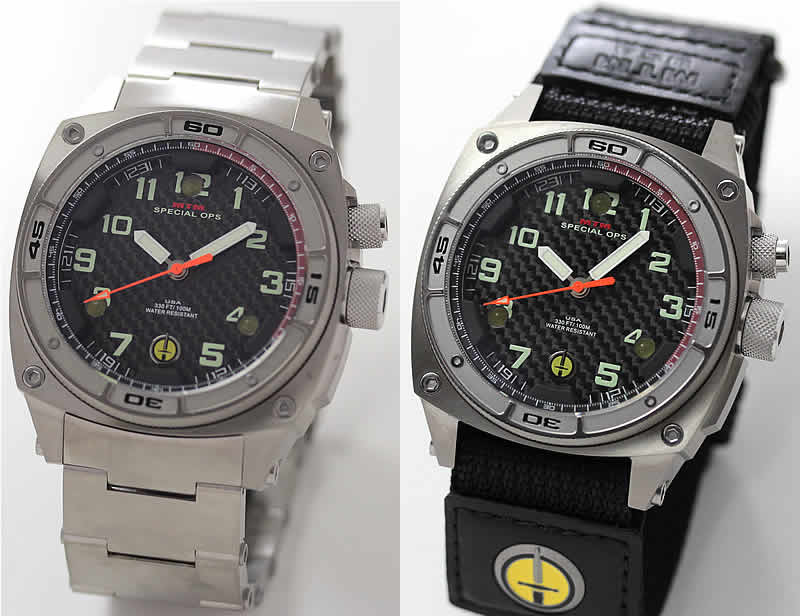 MTM スペシャルOPS シルバーファルコン FAL-TSL-BKCB-MBTI チタン 腕時計とバリスティックバンド2 ロゴありセット