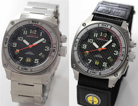 MTM スペシャルOPS シルバーファルコン FAL-TSL-BKCB-MBTI チタン 腕時計とバリスティックバンド2 ロゴありセット