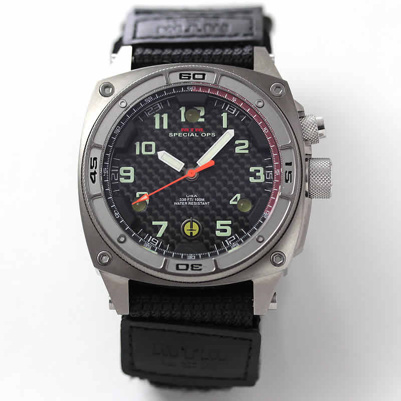 MTM スペシャルOPS シルバーファルコン FAL-TSL-BKCB-MBTI チタン 腕時計とバリスティックバンド ロゴなしセット