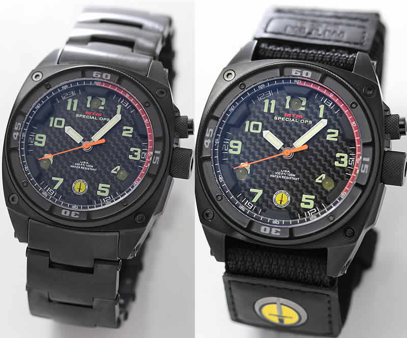 MTM スペシャルOPS ブラックファルコン FAL-TBK-BKCB-MBTI チタン ブラック 腕時計とバリスティックバンド2 ロゴありセット