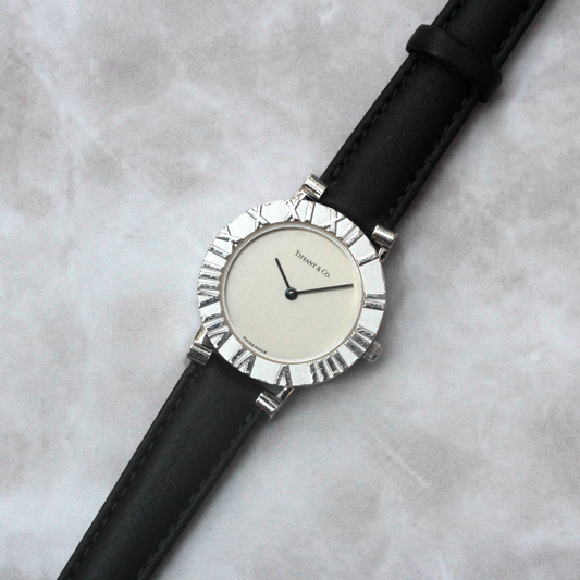 TIFFANY&Co. / ティファニー / OH済  / 1980年代後半〜1990年代初頭の初期アトラス / シルバー925/ ヴィンテージ腕時計 / tiffanyco-61-12