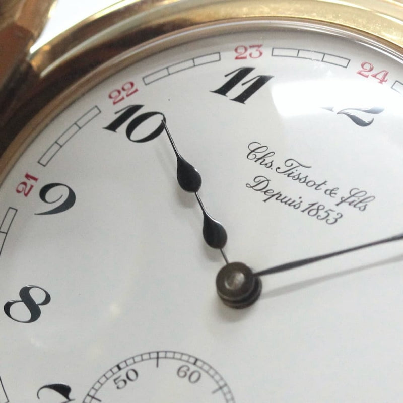 絶版モデルのティソ（TISSOT）　ハーフハンター懐中時計