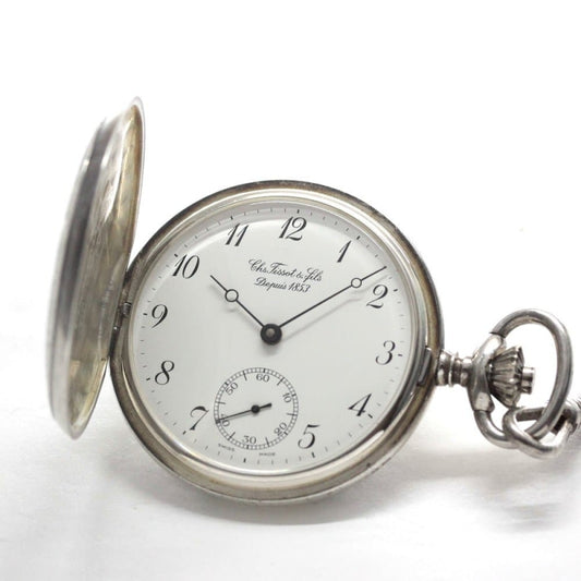 絶版モデルのティソ（TISSOT）/銀無垢懐中時計/tissot-1026