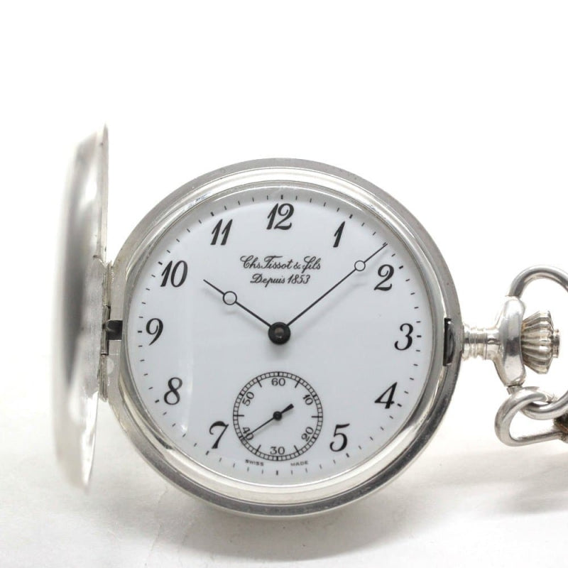 絶版モデルのティソ（TISSOT）/銀無垢懐中時計/tissot-1032