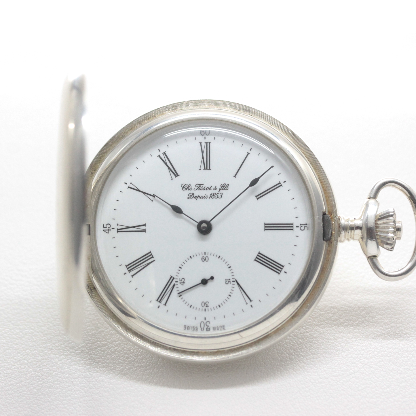 Out-of-print Tissot (TISSOT) / solid silver pocket watch / Tissot