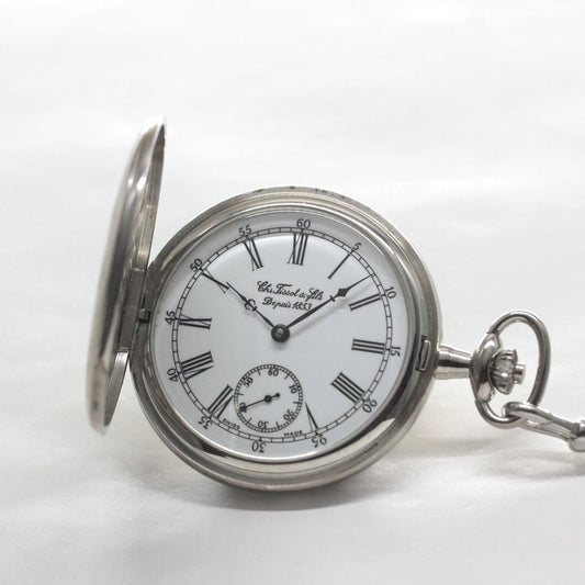 1853年創業のスイスブランド、ティソ（TISSOT）ハンターケース懐中時計　tissot-1038