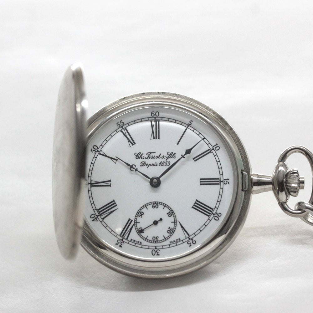 1853年創業のスイスブランド、ティソ（TISSOT）ハンターケース懐中時計　tissot-1038