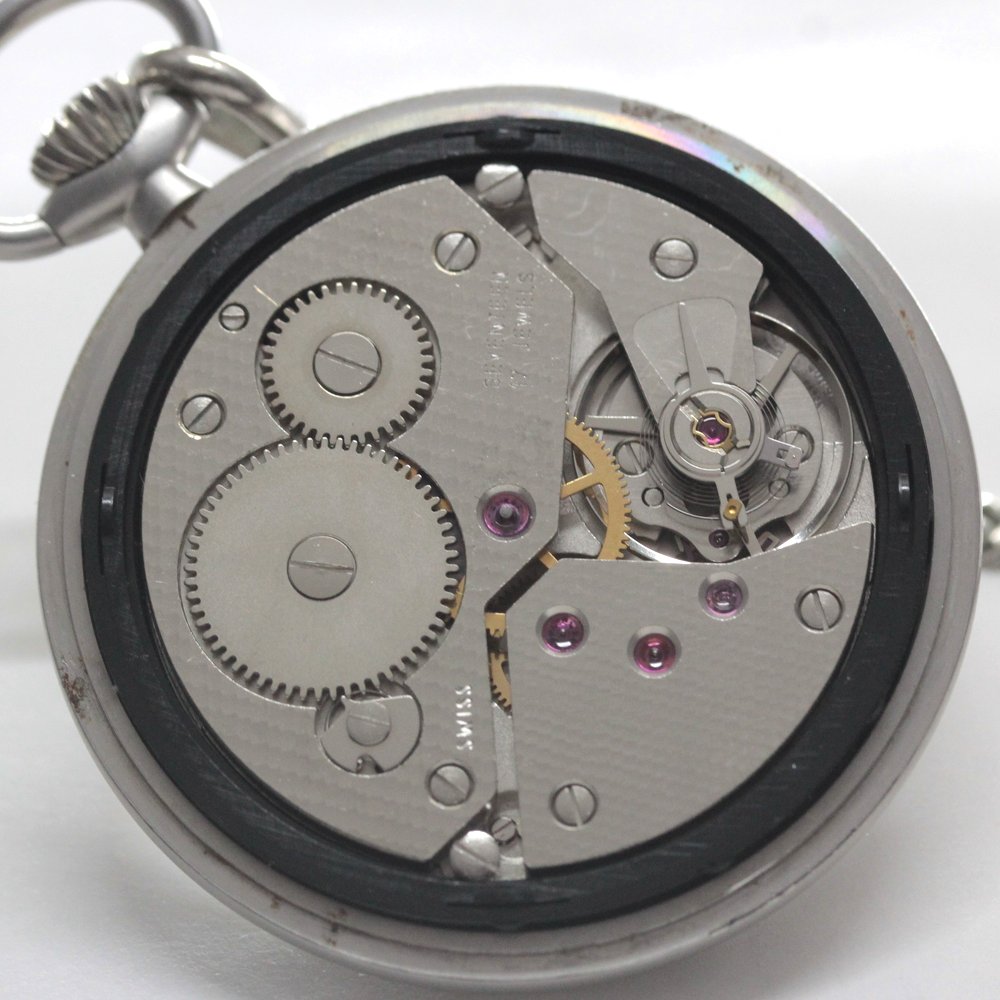 絶版モデルのティソ（TISSOT）/ ヴィンテージウォッチ / シルバーカラーオープンフェイス /ローマン数字/ 手巻き式 / 懐中時計 / tissot-1040