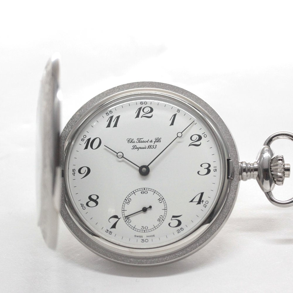 100年前銀製スイスCylindre懐中時計 絶版モデルのティソ（TISSOT）/ ヴィンテージウォッチ / シルバー