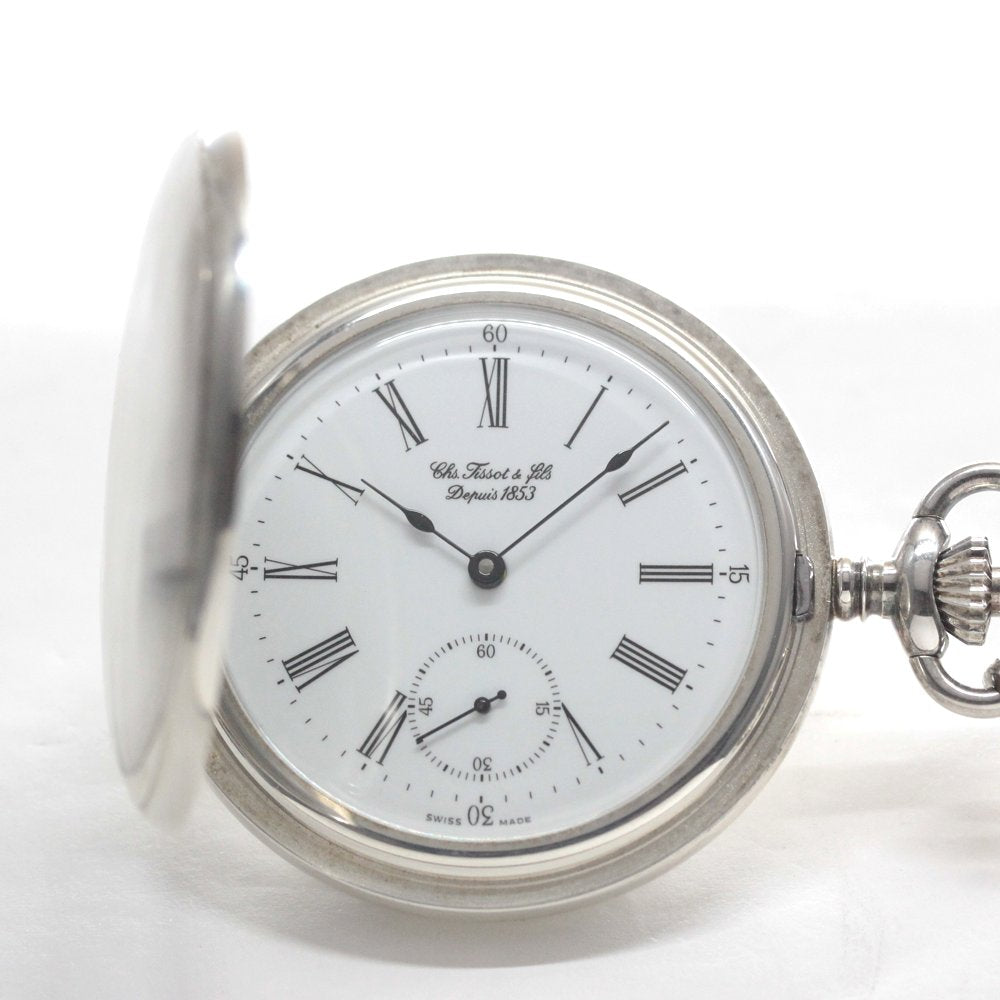 絶版モデルのティソ（TISSOT）/銀無垢懐中時計/tissot-1042 – 正美堂時計店