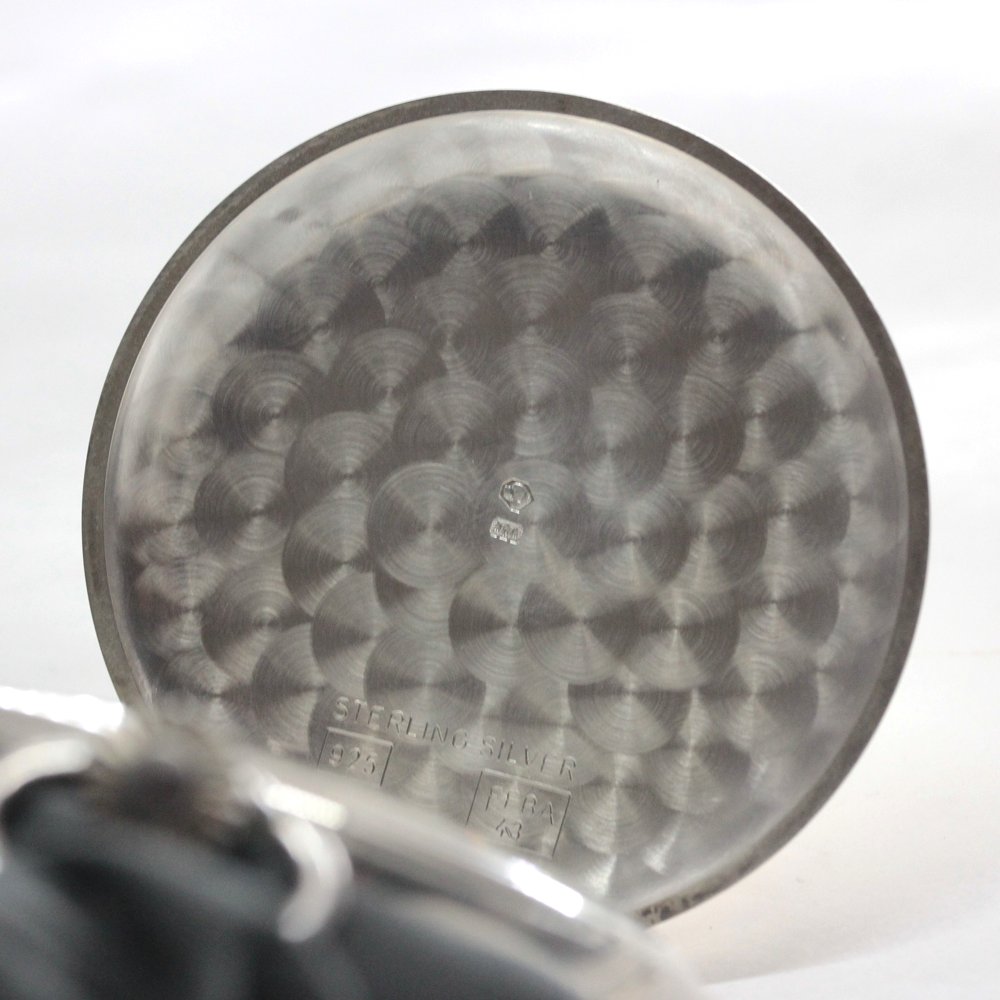 Tissot, a Swiss brand founded in 1853, has a solid silver pocket watch. This discontinued model is the Tissot-1035.