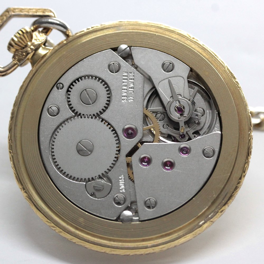 絶版モデルのティソ / TISSOT / ヴィンテージウォッチ / ゴールドカラー/ オープンフェイス懐中時計 / 手巻き式 / tissot-1044