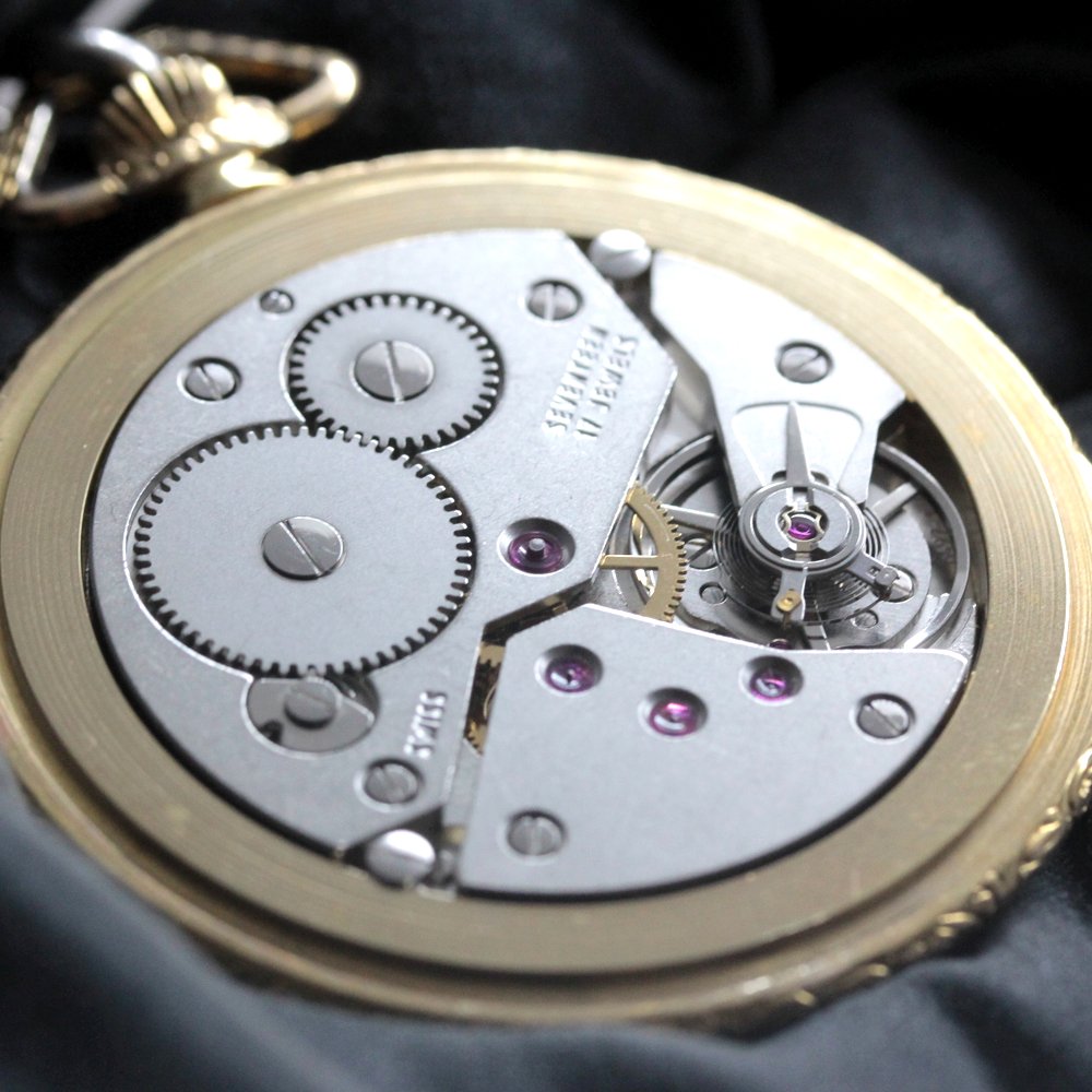 絶版モデルのティソ / TISSOT / ヴィンテージウォッチ / ゴールドカラー/ オープンフェイス懐中時計 / 手巻き式 / tissot-1044