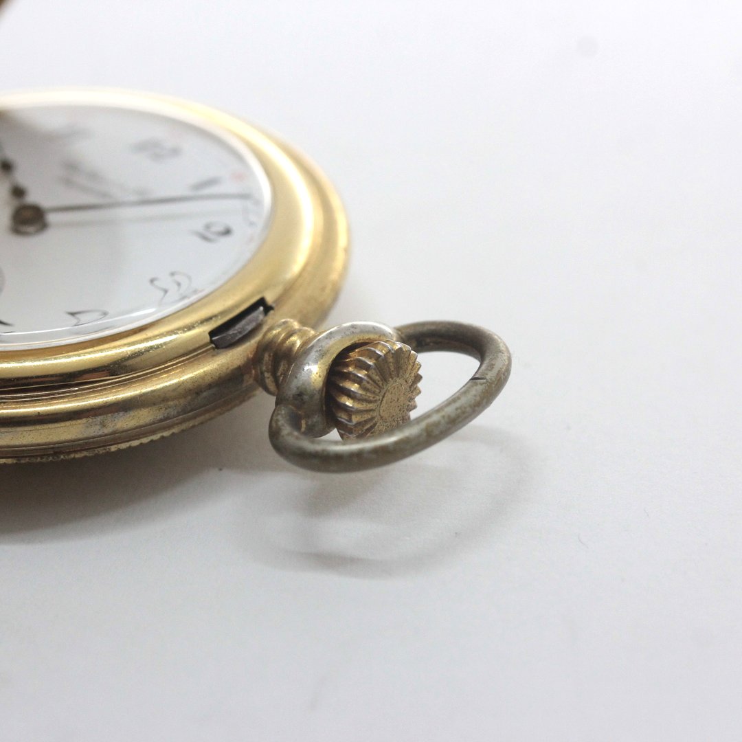 絶版モデルのティソ / TISSOT /ゴールドカラー/アラビア数字/ハーフハンター 懐中時計 /ヴィンテージ / tissot-1060