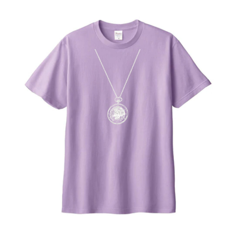 正美堂オリジナルTシャツ（懐中時計柄 / Lサイズ / ライトパープル）