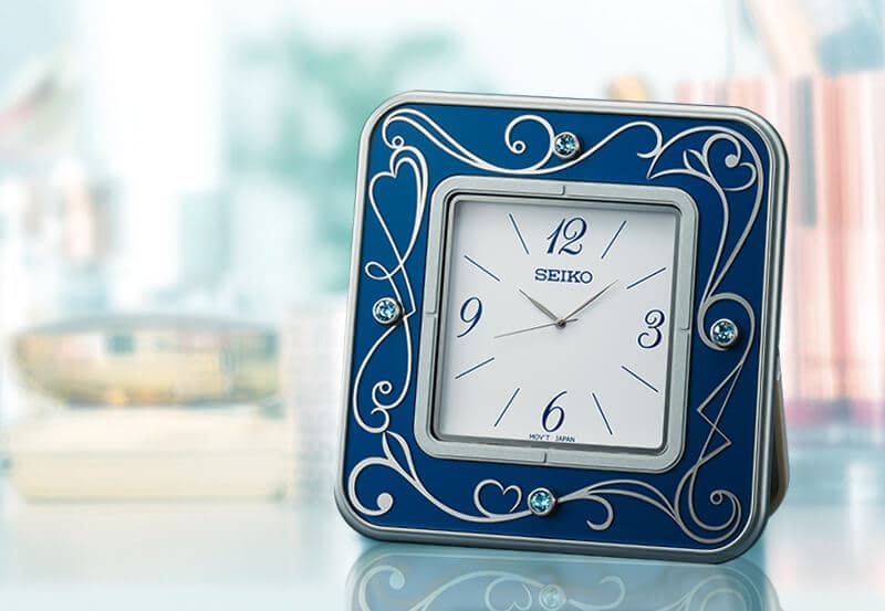SEIKO セイコー スワロフスキー 置き時計 レスポワール UF802L – 正美