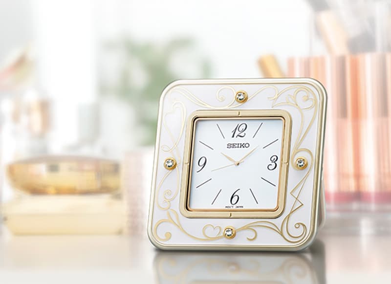 SEIKO セイコー スワロフスキー 置き時計 レスポワール UF802W