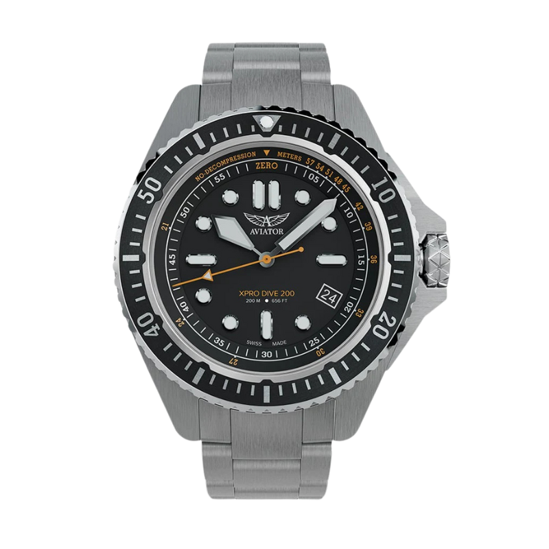 AVIATOR(アビエイター) XPRO DIVE 200 クォーツ ダイバーズ 腕時計 V.1.42.0.371.5