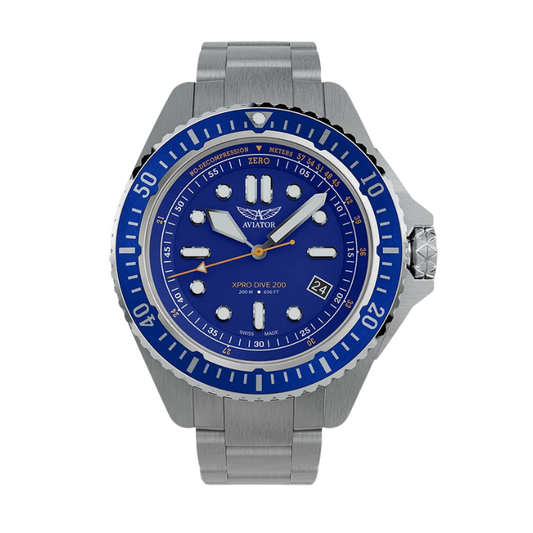 AVIATOR(アビエイター) XPRO DIVE 200 クォーツ ダイバーズ 腕時計 V.1.42.0.372.5